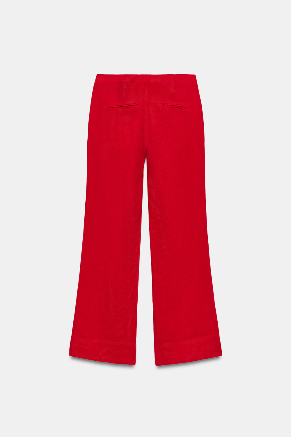 БРЮКИ ПРЯМОГО КРОЯ ИЗ СМЕСОВОГО ЛЬНА — ZARA