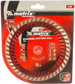 ДИСК АЛМАЗНЫЙ MATRIX ОТРЕЗНОЙ TURBO СУХ/РЕЗ 150Х22,2ММ 73180