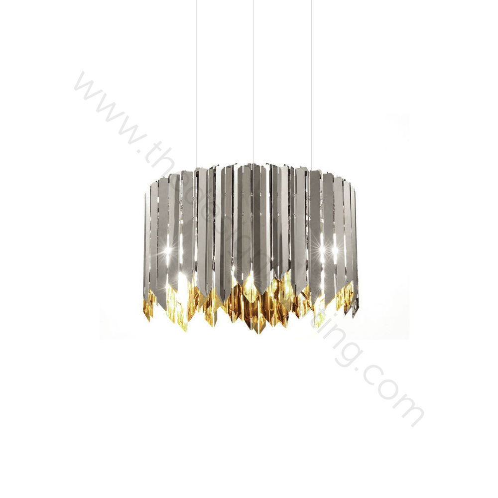Pendant design lamp  Tom Kirk Facet by Innermost D60 (Silver)