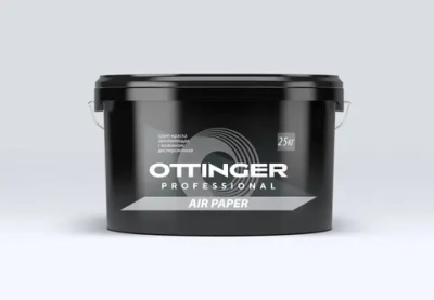 Краска-грунт дисперсионная акрил. OTTINGER Air Paper с волокн. заполн. бел. 25кг