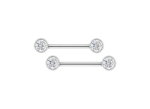 Штанга с кристаллами Premium Zirconia DH