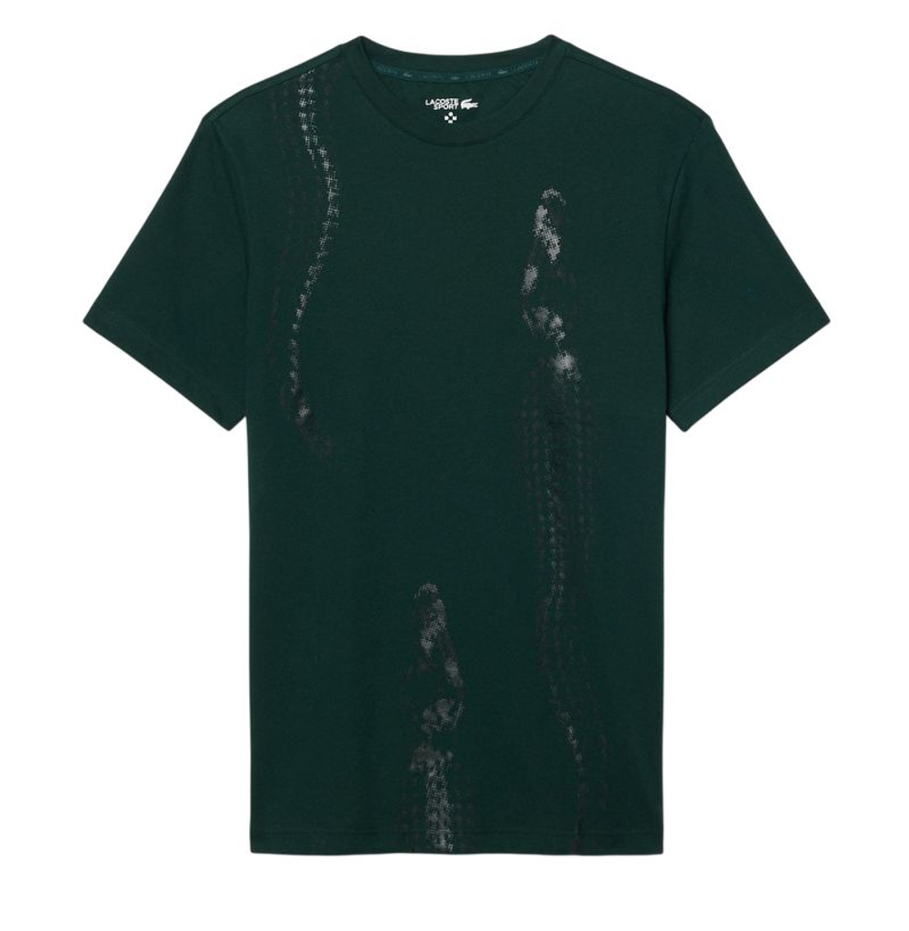 Теннисная футболка Lacoste Tennis x Daniil Medvedev Graphic - green