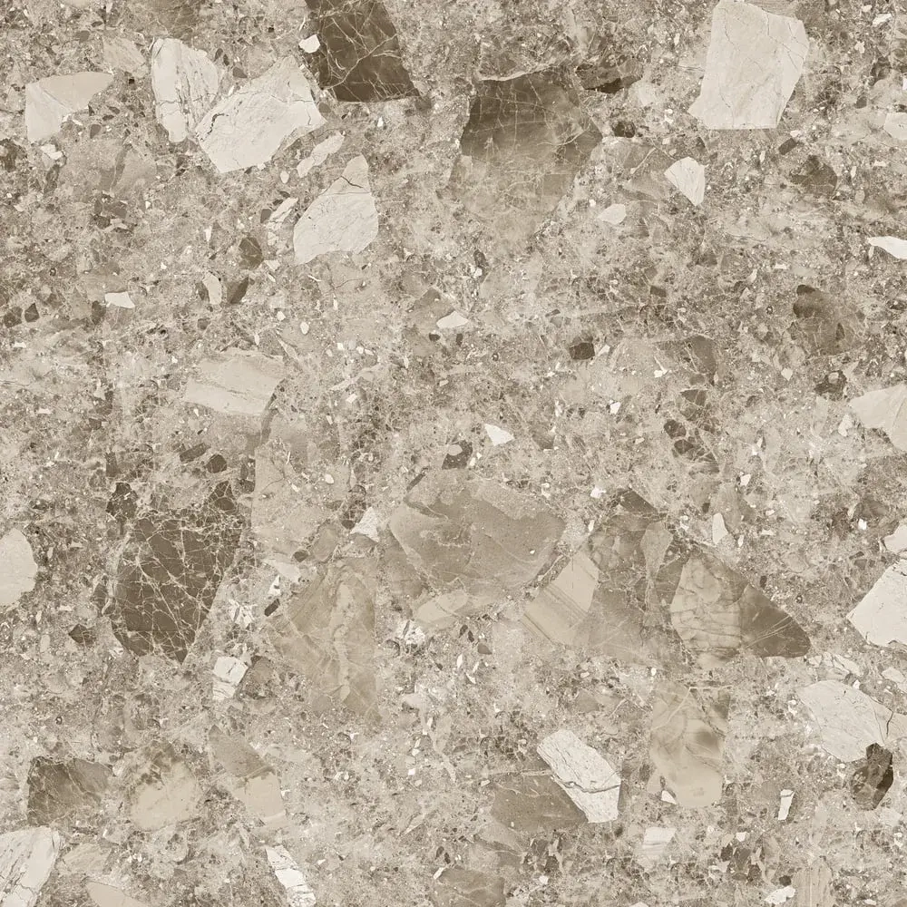 Керамогранит Alma Ceramica GFU04STE40R Steel rock 60x60 бежевый сахарный под терраццо