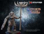 Genestealer Cults Neophyte Hybrids Гибрид-неофит №1 Знаменосец миниатюра для dnd, днд, pathfinder, фентези, Настольная игра, НРИ, Варгейм, РПГ