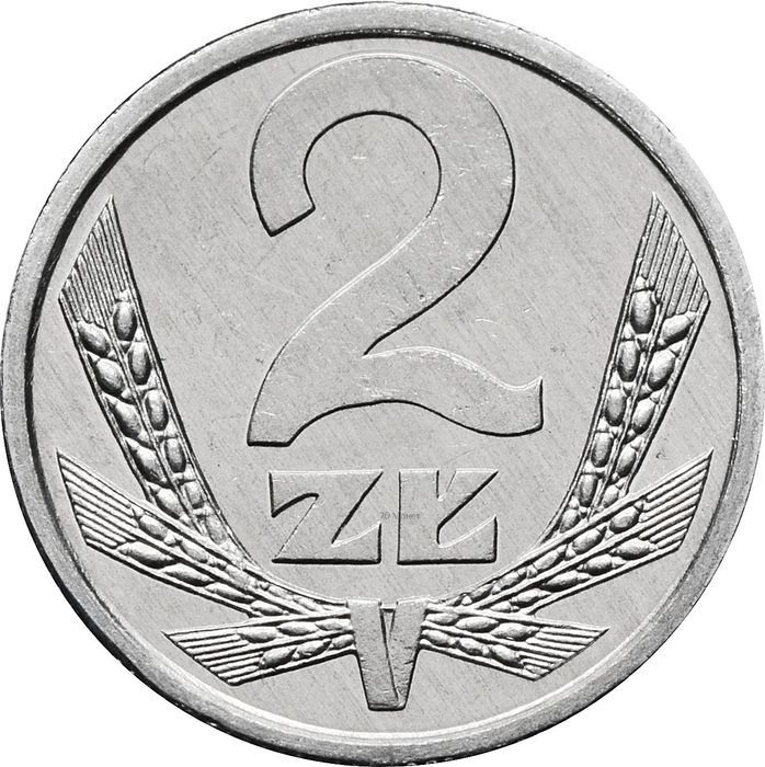 2 злотых 1990 Польша