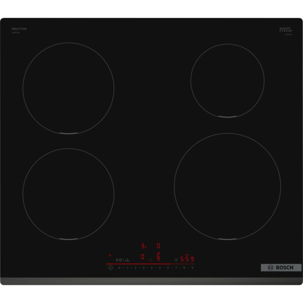 Индукционная варочная панель Bosch PIE631HB1E Serie 6, черная
