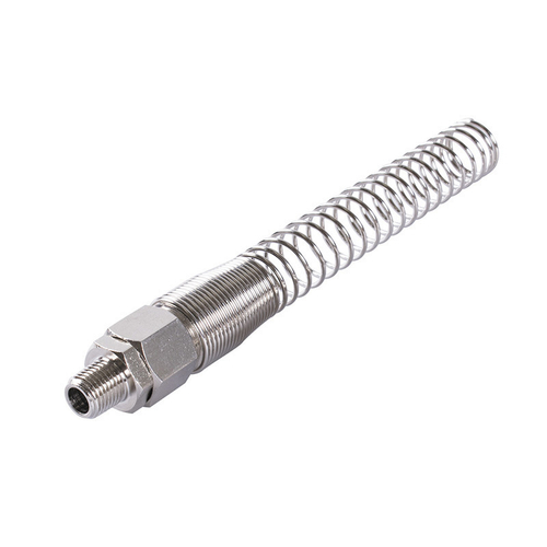 МАСТАК (697-12) Переходник резьбовой M1/4", с пружиной под шланг 10x14,5 мм