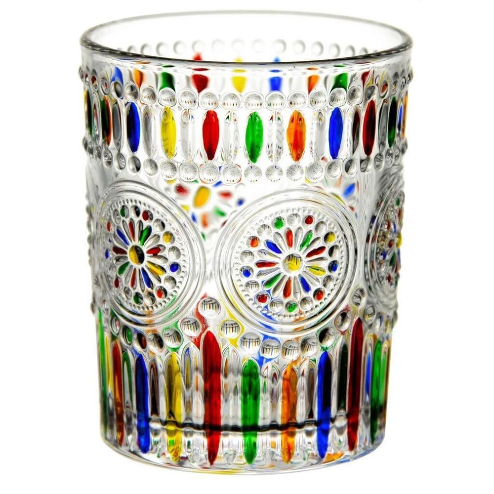Стакан Олд Фэшн 290 мл Mosaic Stripes декор d 7,7 см h9,8 см "UTOPIA" P.L.- Barbossa [6]