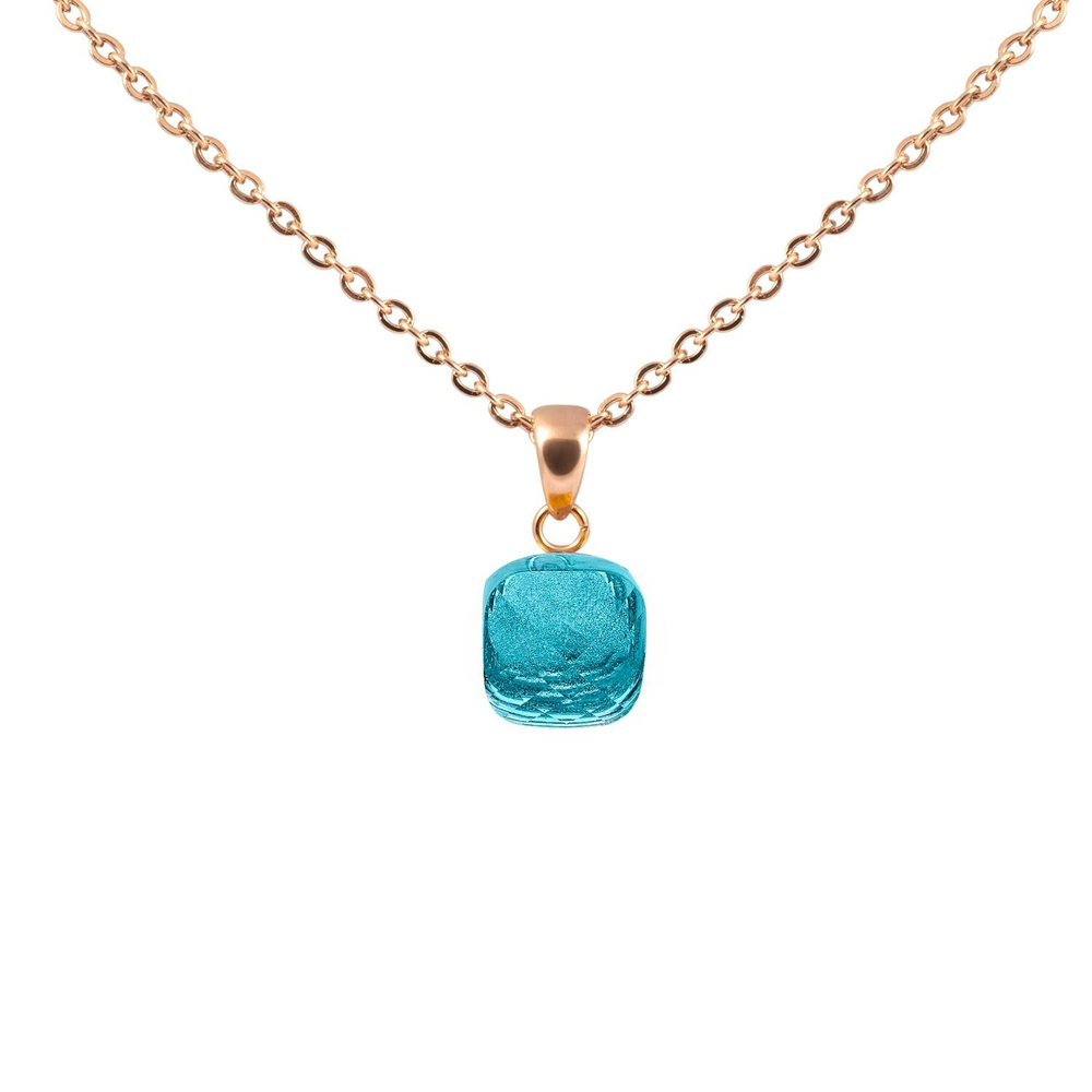 Колье Qudo Firenze aqua 400017.1 BL /RG