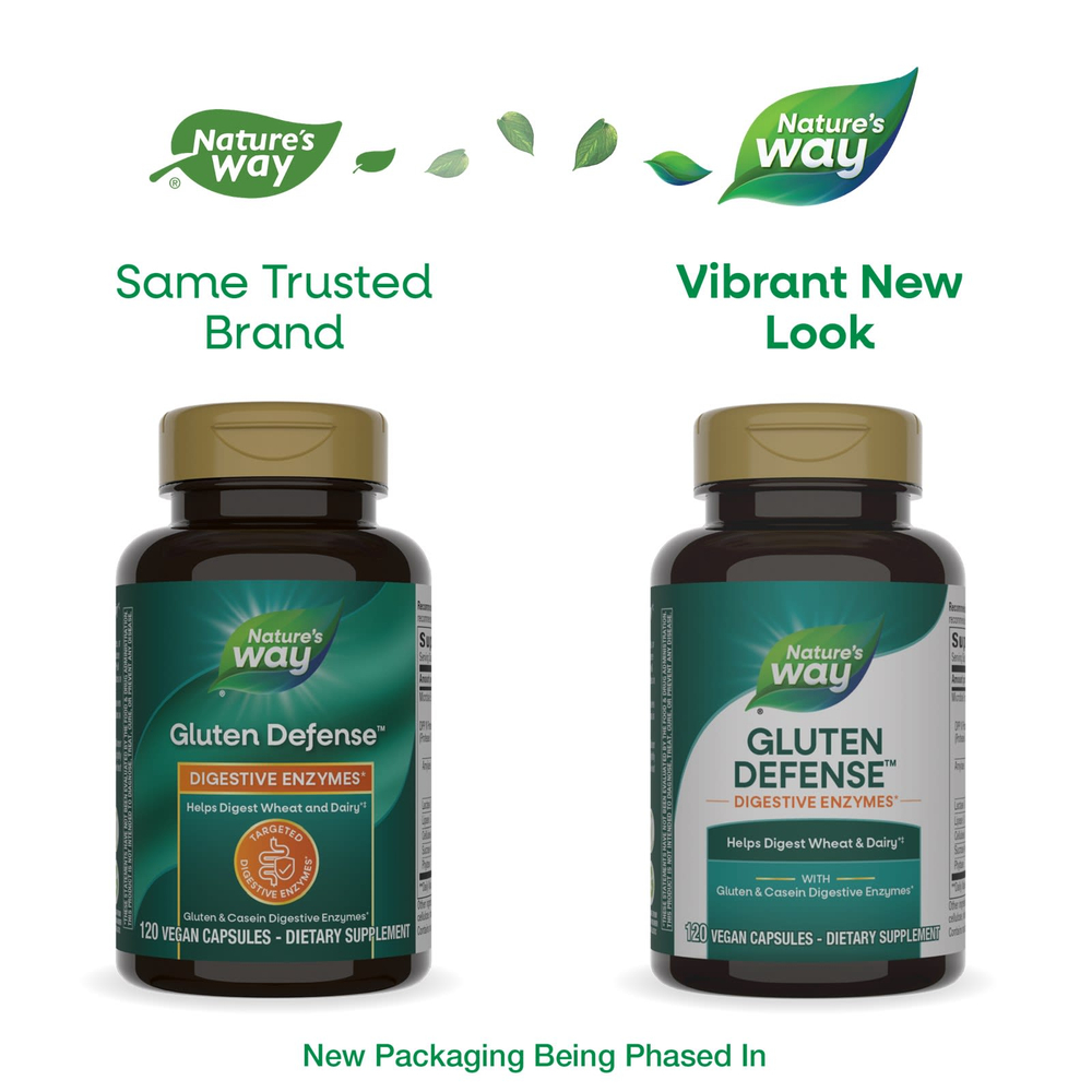 Nature's Way, Gluten Defense с DPP IV, 120 веганских капсул