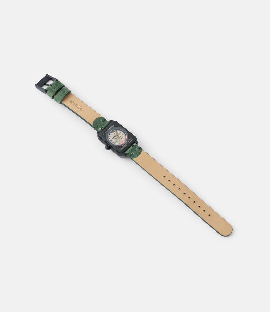 22 Studio Limited Rabbit Edition Moss Green Woman — женские часы с циферблатом из бетона