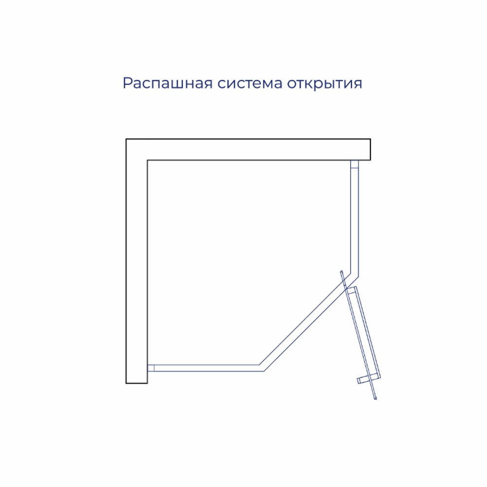Душевой уголок RGW HO-084B (Матовое-Сатинат, 1000x1000)