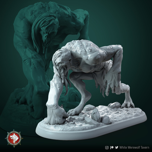 Grand Alliance Chaos Beasts of Chaos Bullgors 1 шт. миниатюра для dnd, днд, pathfinder, фентези, Настольная игра, НРИ, Варгейм, РПГ
