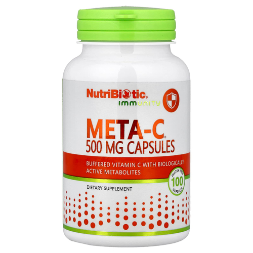 NutriBiotic, Immunity, Meta-C®, 100 капсул без глютена