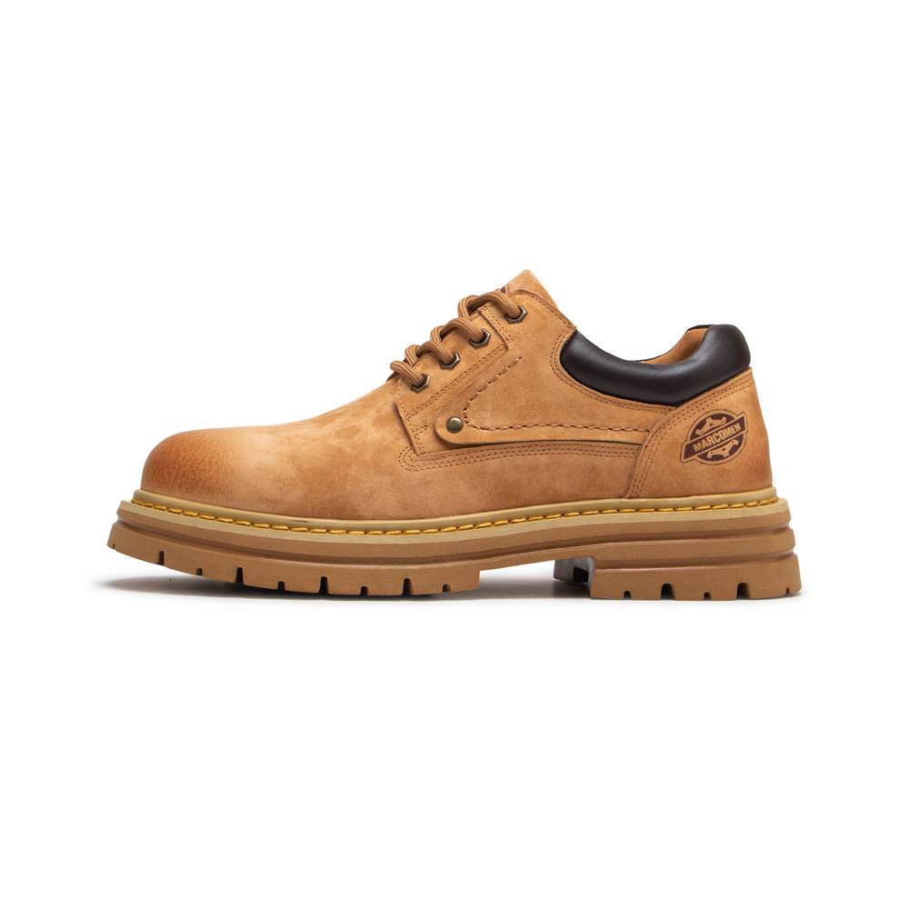 Meixi Top Grain Pig Leather Work Boots Men"s