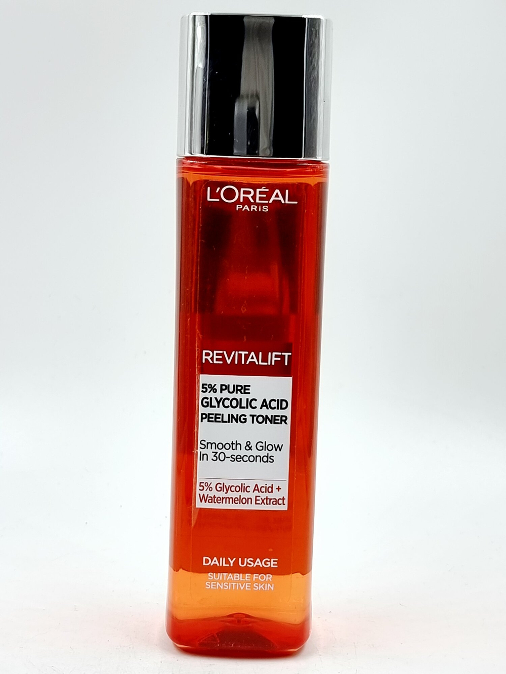 Тоник-пилинг с 5% гликолевой кислотой L'Oreal REVITALIFT, с экстрактом арбуза и алоэ, 180 мл (Франция)