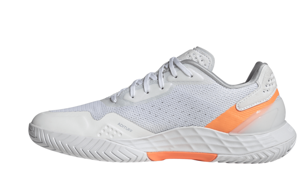 Женские Кроссовки теннисные Adidas Defiant Speed 2 W - cloud white/halo blue/beam orange