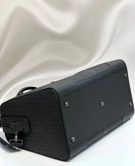 Дорожная сумка Bottega Veneta Intrecciato черный