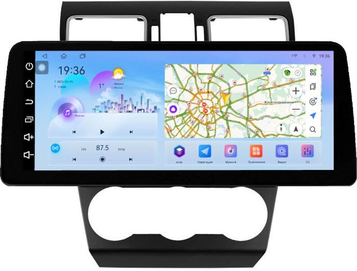 Магнитола для Subaru Forester 4 2015-2018, Impreza 4, XV 1 - FarCar монитор 12.3" 2K QLED на Android 14, Быстрая, CarPlay, 4G SIM-слот
