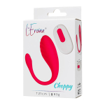 Ярко-розовое виброяйцо с пультом ДУ 10см ToyFa L'Eroina Choppy 561029