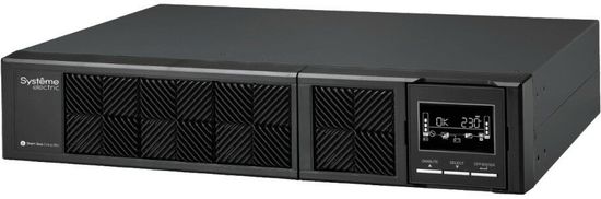 Источники бесперебойного питания (UPS, ИБП) Systeme Electric SRVSE1KRTI, ИБП Smart-Save Online SRV Systeme Electric 1000 ВА, конвертируемый форм-фактор 2U, 230 В, 6 розеток IEC C13, SmartSlot, LCD, USB