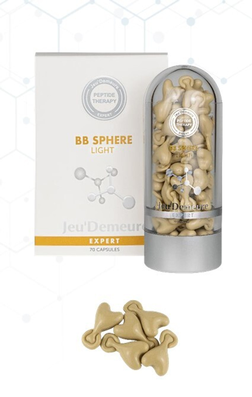 ВВ сфера - ВВ флюид в капсулах | BB SPHERE LIGHT, 70 капсул | Пептиды 300 ppm | Светлый с розовым оттенком