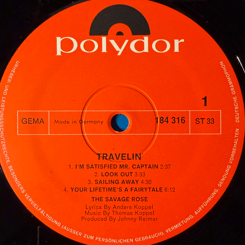 The Savage Rose – Travelin' (Германия 1969г.) Т