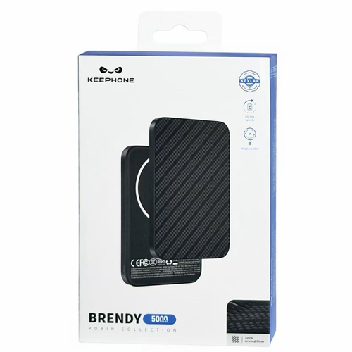 Powerbank магнитный с MagSafe Keephone Brendy Robin 5000mAh черный