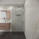 Душевая перегородка Niagara Eco NG-531-80 (80х190) хром,стекло прозрачное,1 место