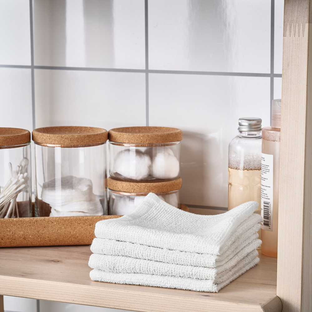 IKEA LUDDVIAL  (ИКЕА ЛУДДВИАЛ)  -  Полотенце - белый 25x25 см