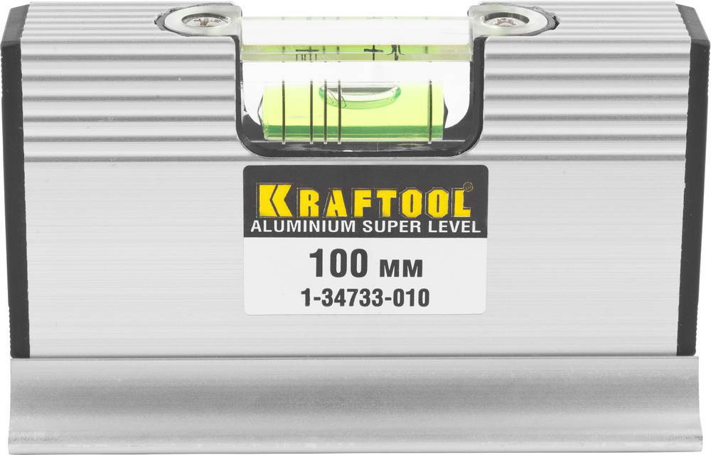 KRAFTOOL ACU-VIEW, 4 в 1, 100 мм, компактный уровень для горизонтальных измерений и уклонов (1-34733-010)