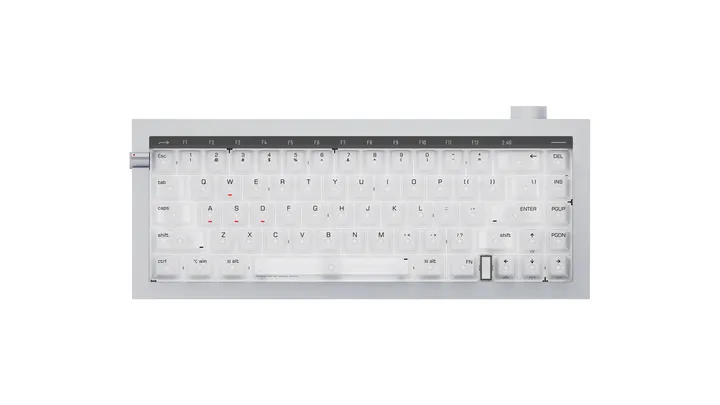 Lofree Hyzen67 Tri-mode Silver с белой подставкой