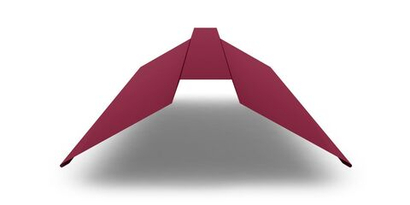 Планка конька плоского с покрытием Полиэстер 0,45мм, цвет RAL 3005 2м