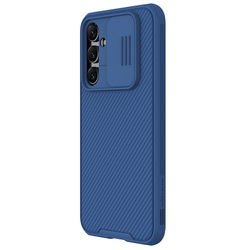 Чехол синего цвета с защитной шторкой для задней камеры для Samsung Galaxy A54 5G, Nillkin, серия CamShield Pro