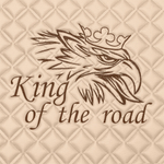 Ковры SCANIA 5 серии G (автомат), (экокожа, бежевый, бежевый кант, коричневая вышивка)