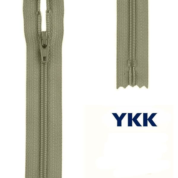 Молния спираль (витая) YKK Т5 (5 мм) 1 зам., н/раз., 20 см, цв. 884 серо-бежевый, уп.10 шт