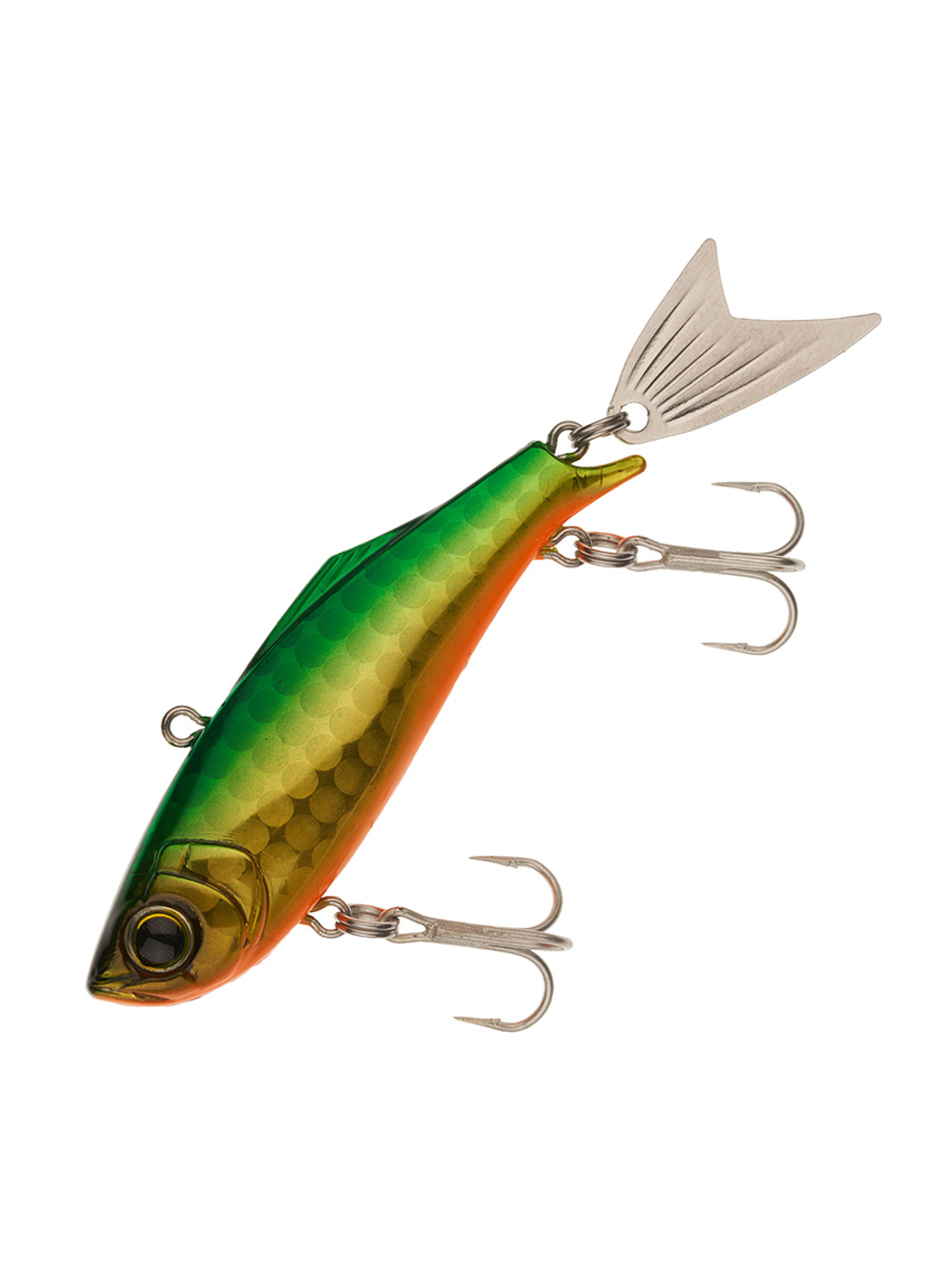 Воблер для рыбалки Duel Hardcore Fintail Vibe 55F1185-HGR, 55 мм, 10,5 г, тонущий, виб