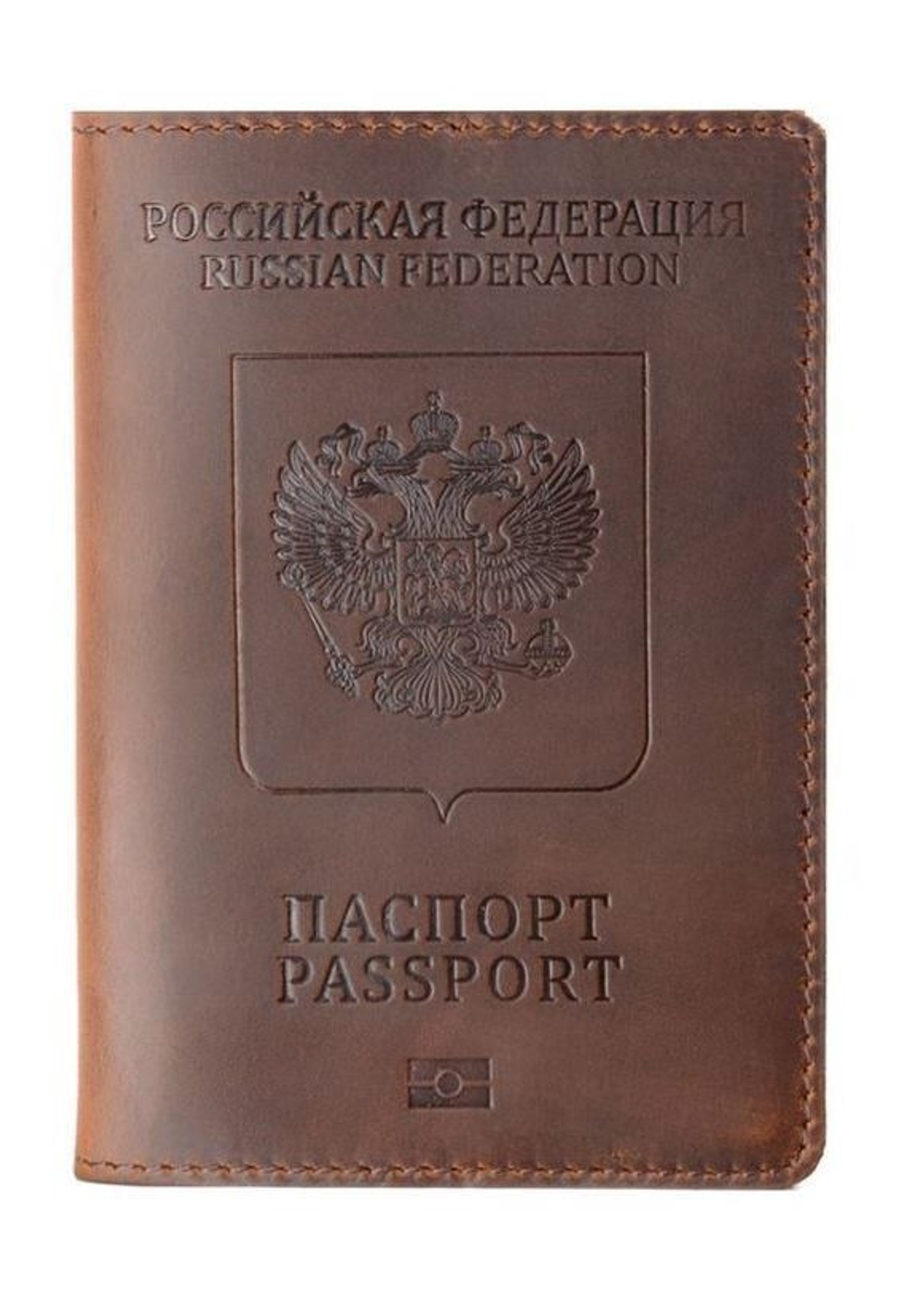 кожаная обложка на паспорт