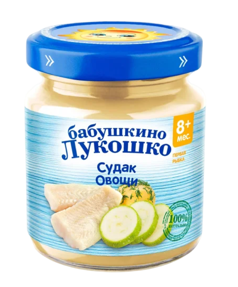 Пюре Бабушкино Лукошко 100 г Судак с овощами