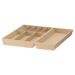 IKEA UPPDATERA  (ИКЕА УППДАТЕРА)  -  Лоток для столовых приборов - светлый бамбук 52x50 см