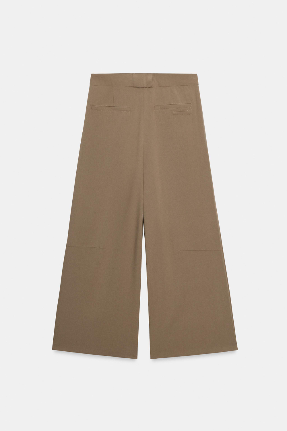 БРЮКИ С ЗАЩИПАМИ И СТРОЧКОЙ — ZARA