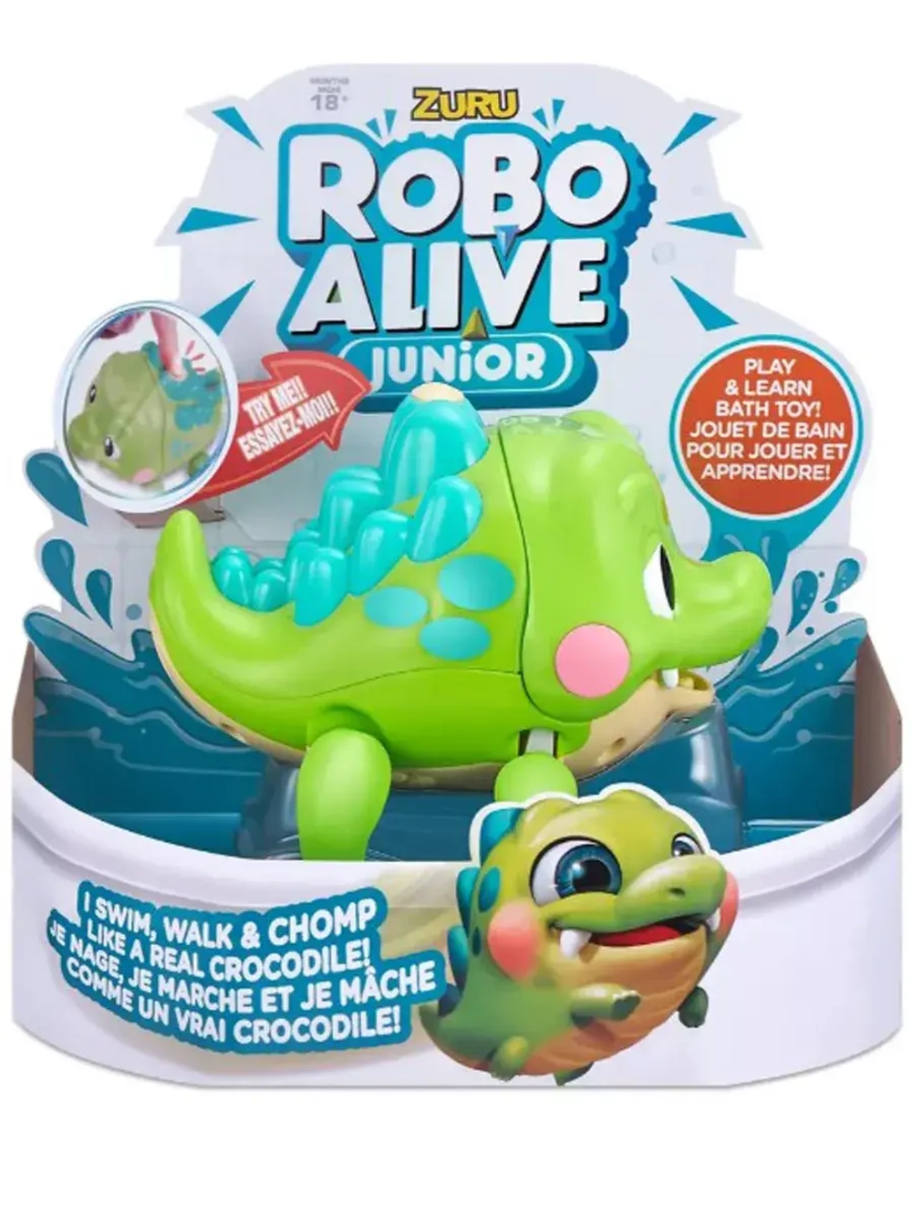 Интерактивная плавающая игрушка Зуру Robo Alive Крокодил