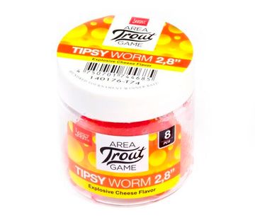 Слаги съедобные LJ Pro Series TIPSY WORM 2,3in (5,84 см), цв. T74, 12 шт.