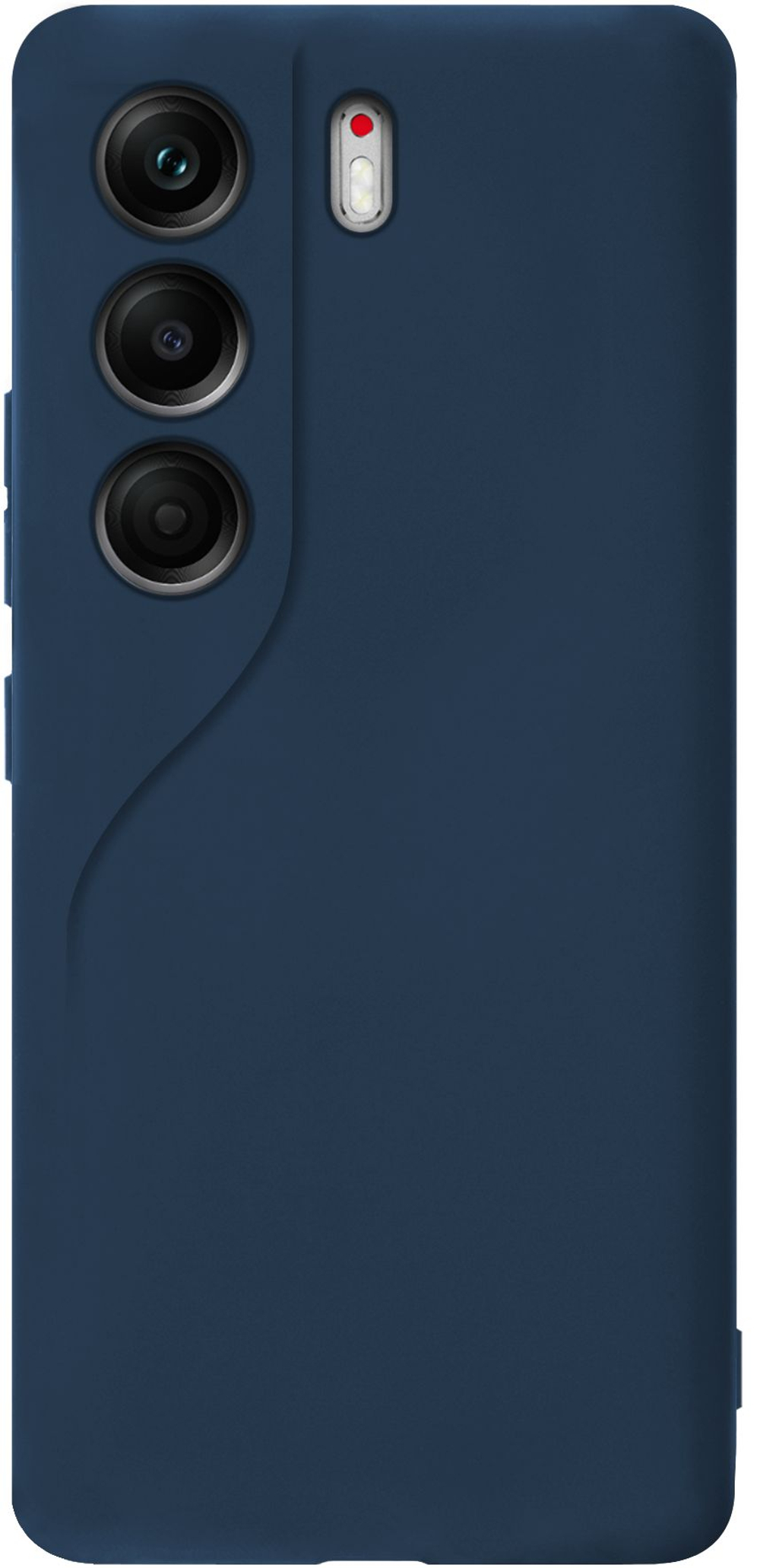 Мягкий Soft Touch чехол из силикона для TECNO CAMON 40 PRO 5G (не 4G) с бархатной подкладкой