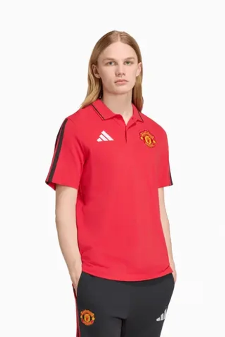Футболка adidas Manchester United 26/27 DNA Polo - красный