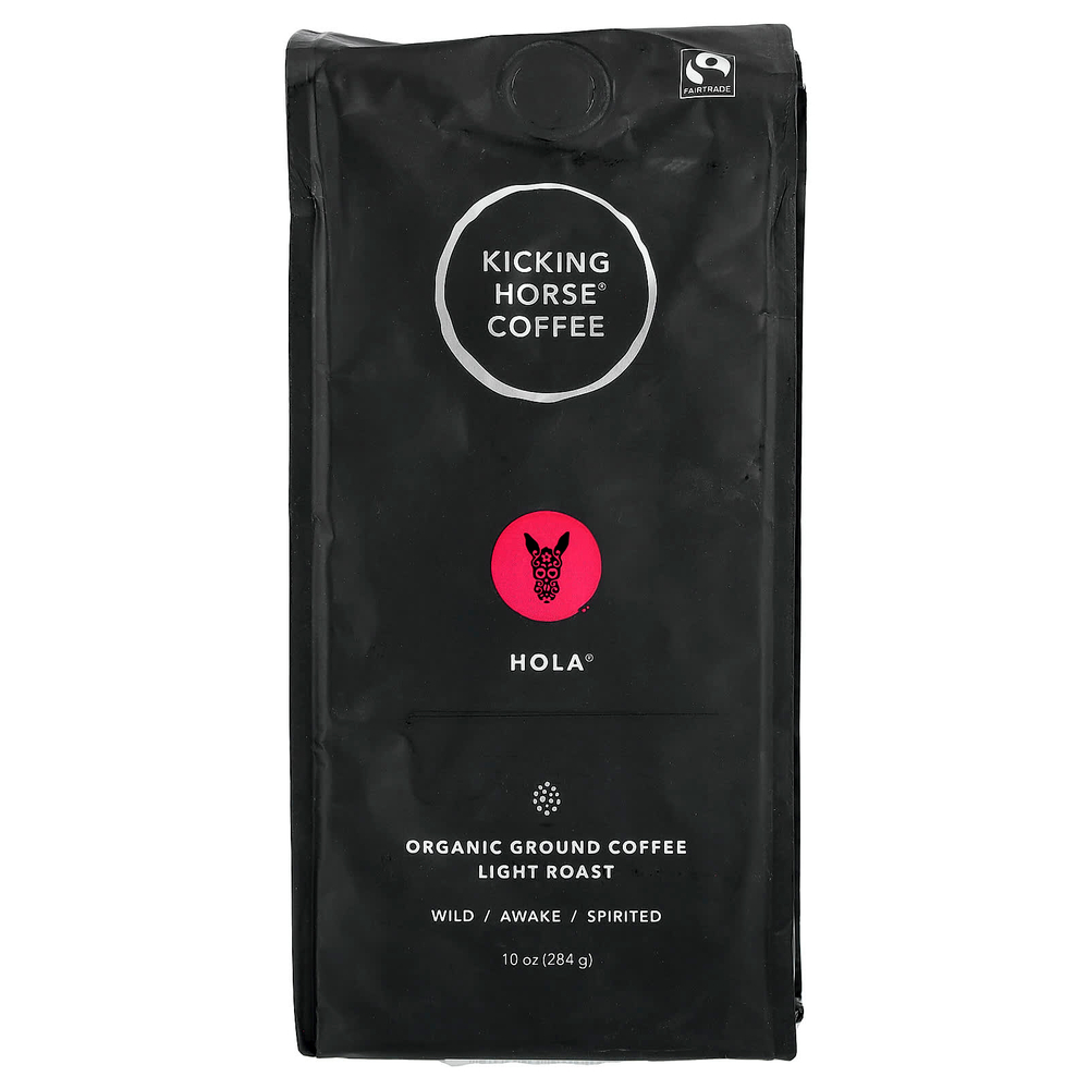 Kicking Horse, органический кофе, Hola®, молотый, легкой обжарки, 284 г (10 унций)