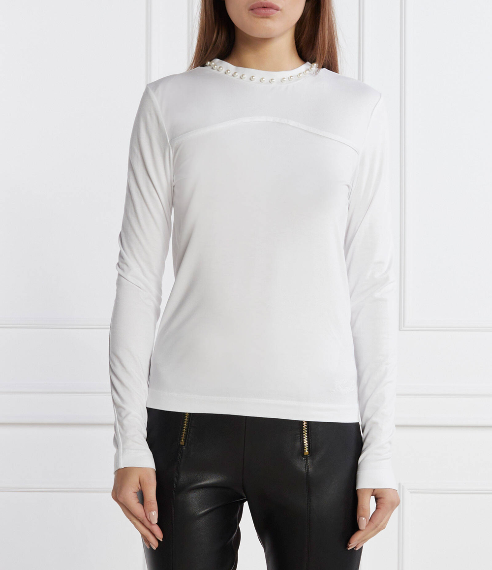 Блузка lslv embellished Karl Lagerfeld - белый(236W1708)
