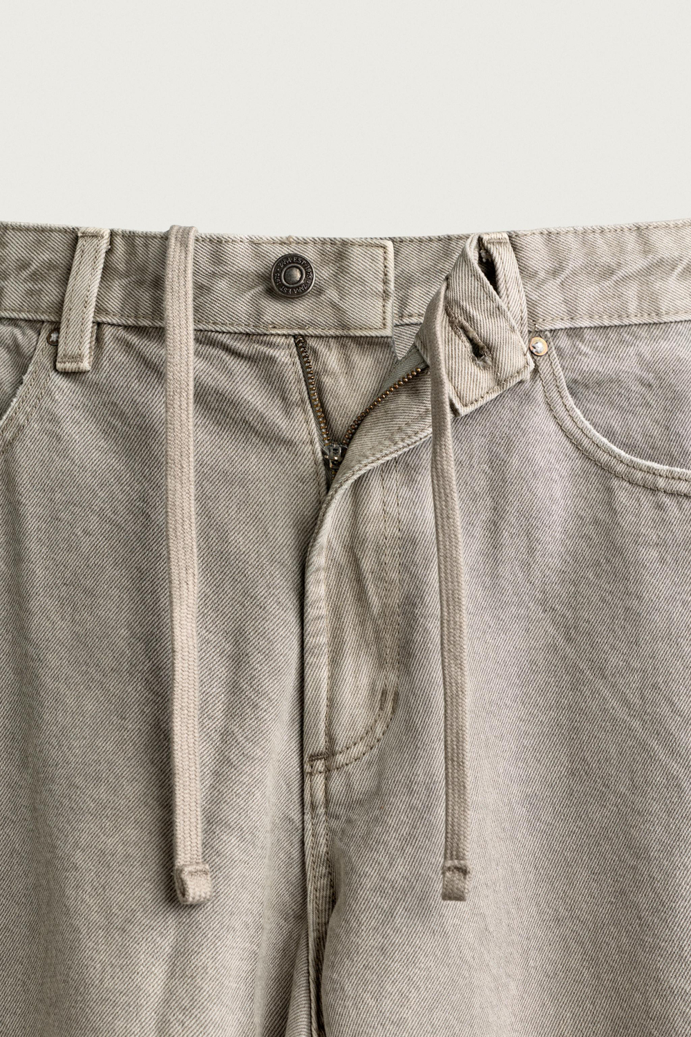 БРЮКИ BARREL FIT НА КУЛИСКЕ — ZARA