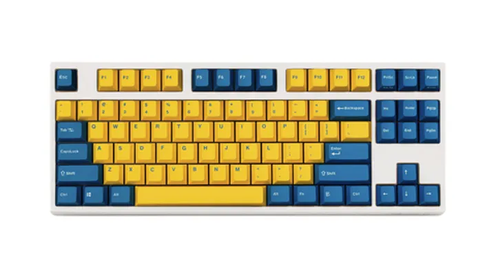 Leopold FC750R PD Yellow/Blue (White Case)