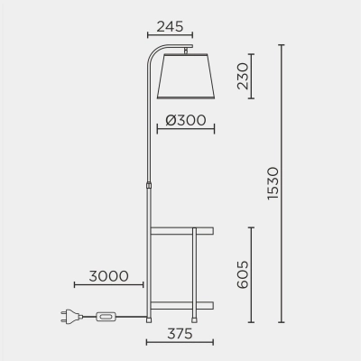 Напольный светильник MODEMODERN MD.9018.01FL